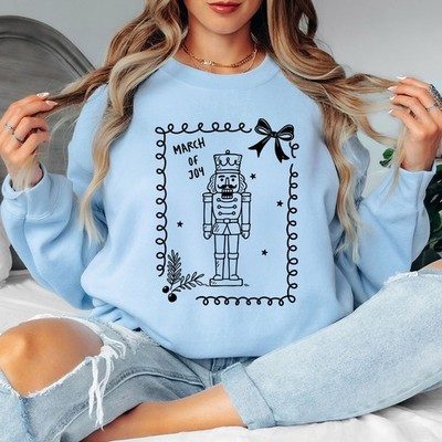 Nussknacker Marsch der Freude Weihnachten Feiertage Damen Sweatshirt festlich Pullover