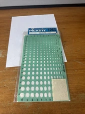 Vintage Pickett Chartpak Small Ellipses Template 1263 New Sealed