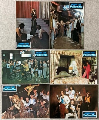 FOLLOW ME Amanda Lear Amon Düül II / Krautrock 6 orig. Aushangfotos #b