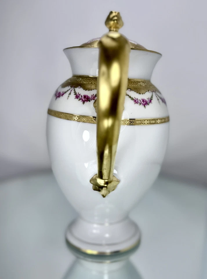 Minty Antique Ahrenfeldt Limoges Porcelain Chocolate or Tea/Coffee Pot - Image 4 of 4