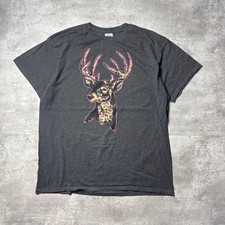 American Vintage T Shirt Animal Print Deer L 4925 Used In Japan