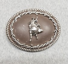 Nocona Western Rodeo Cowboy Buckle 4  X 3  Large Fits 2  Belt