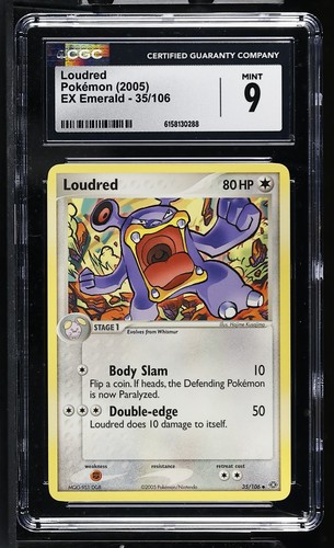 Loudred graded CGC 9 for sale on eBay