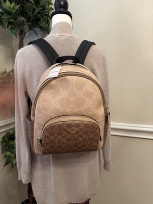 NWT COACH Signature Color-block Backpack (CZ 771)