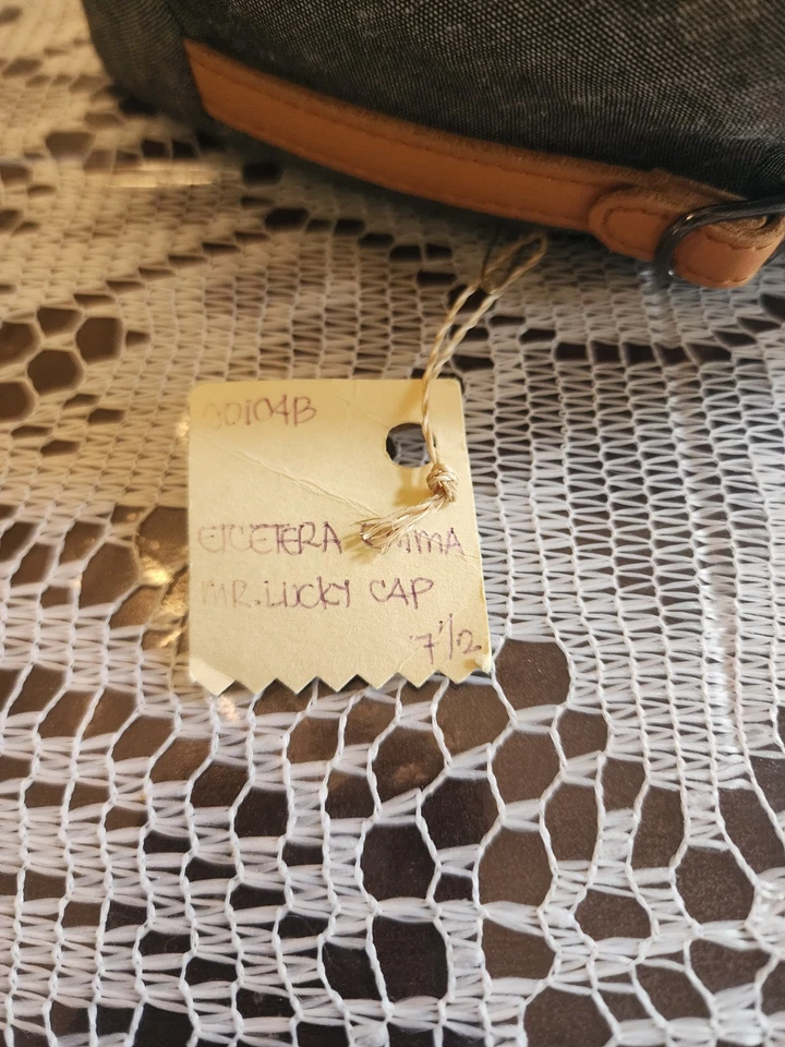 Gorra de noticiero Al’s Attire Mr. Lucky NOS de los años 70 mezcla de lino M SF rara 7 1/2 Foto 2 de 4