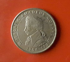 MEDAGLIA GRANDI PROTAGONISTI MILLENNIO WOLFGANG AMADEUS MOZART 1756-1791 [H730]