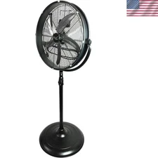 Large 20" High Velocity Floor Fan - Stainless Blades, Ideal for Home & Office