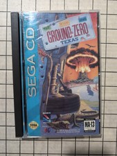 Ground Zero Texas (Sega CD, 1993) - Missing Disc Holder Insert - Includes Manual