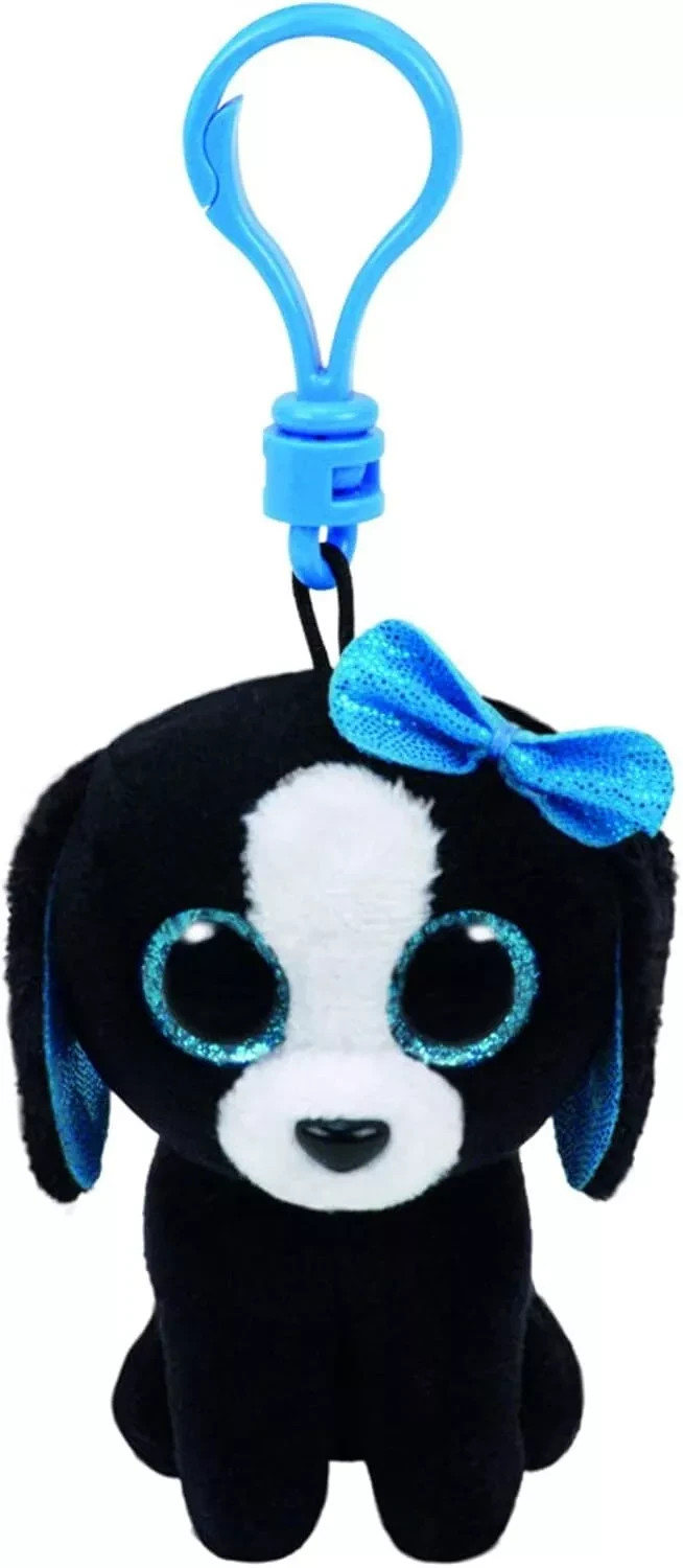 Ty Beanie Boo Boos 35013 Tracey Dog Key Clip 9cm ****NEW