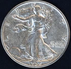 1936-P ABOUT UNCIRCULATED 90% SILVER WALKING LIBERTY HALF DOLLAR