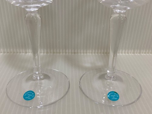 Tiffany & Co. Floret Champagne champaign Pair Set Wine Glass Blue Box New - Picture 5 of 9