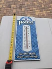 Vintage Pabst Blue Ribbon Beer Metal Ad Thermometer Beer Sign 20.5" x 9" Works