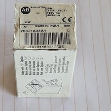 LOT OF 2 Allen Bradley 700-HA33A1 General Purpose Tube Base Relay10 Amp