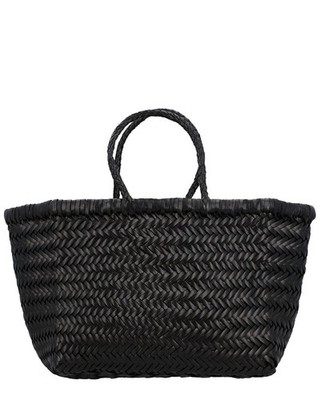 Dragon Diffusion Triple Jump Small Leather Tote Women's Black