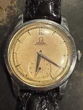     Vintage Omega Automatic Bumper 17 Jewel Swiss Wristwatch Original Dial Runs