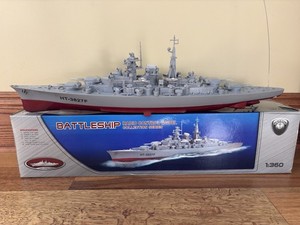Hang Tai German Bismarck Military RC Battleship 28” Warship 1:360 Scale 