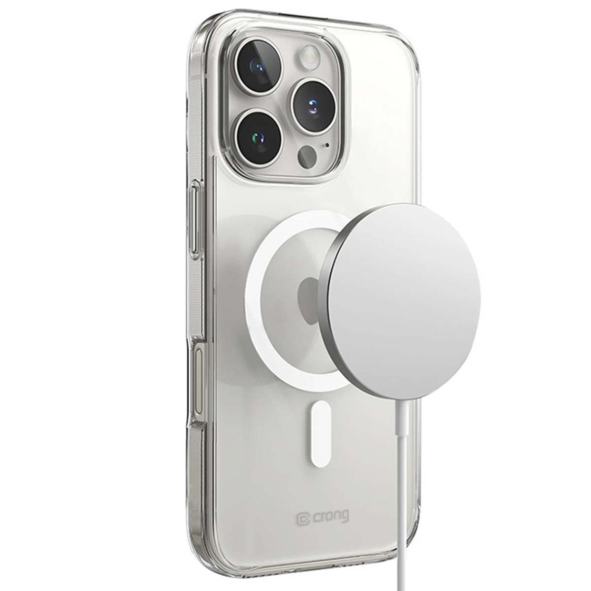 Coque transparente premium Crong MAG iPhone 16 Pro Max en polycarbonate haute clarté