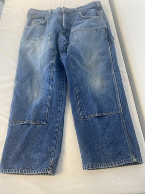 #ad Mens Cabela#x27;s Double Knee Jeans Size 40 X 30 Reinforced Work Hunt Loose Fit $28.00