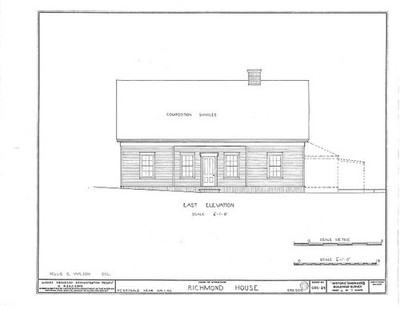 Perrydale Oregon T.G. Richmond House 1930s HABS architectural drawing