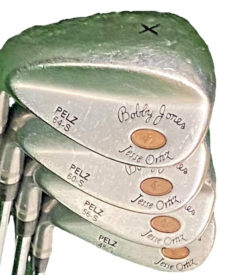 Bobby Jones Wedge Set Dave Pelz Jesse Ortiz P,S,L,X LH Stiff Steel Four Pieces - Image 2 of 4