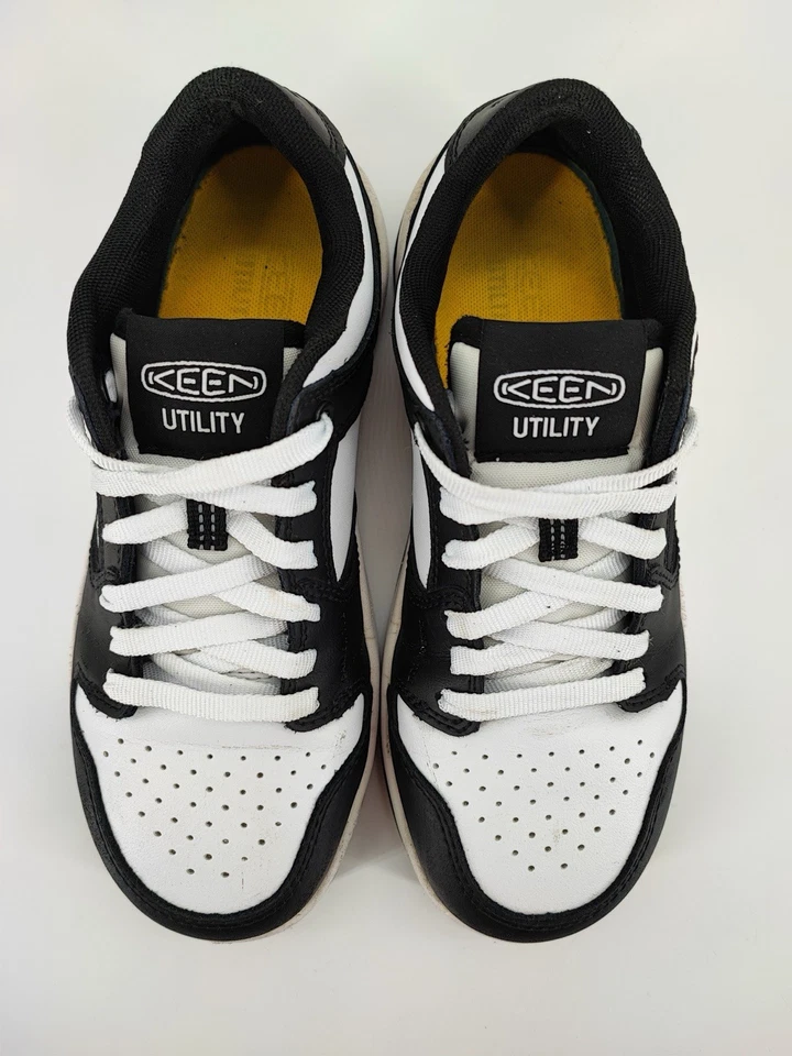 Zapatos de cuero Keen Overton Work para mujer en blanco y negro talla 7M EE. UU. Foto 4 de 4