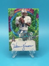 2022 Panini Spectra Retrospect Auto Warren Moon #RS-WMO Neon Green /35