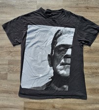 Universal Monsters Frankenstein T-Shirt Adult Sz M Black Retro Horror