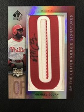 2007 SP Authentic #103b Michael Bourn Letter "O" Auto /75 Philadelphia Phillies