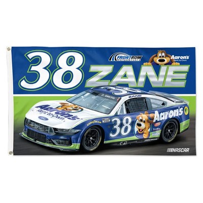 Zane Smith #38 Nascar Frontrow Car Racing 3x5 FT Flag Wall Decore Banner