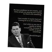 Ronald Reagan - Patriotic Wall Art Poster, This Motivational Wall Decor Poster
