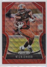 2019 Panini Prizm Red Wave Prizm 3/149 Nick Chubb #89 15ej
