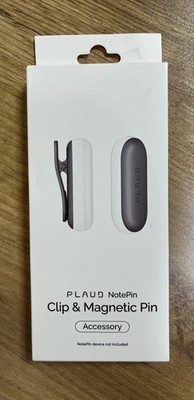 PLAUD NotePin AI Voice Recorder Exclusive Magnetic Pin and Clip Gray