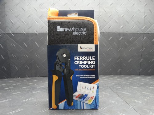 Newhouse Electric Ferrule Crimping Tool Kit w/ Crimper Tool & Wire Connectors