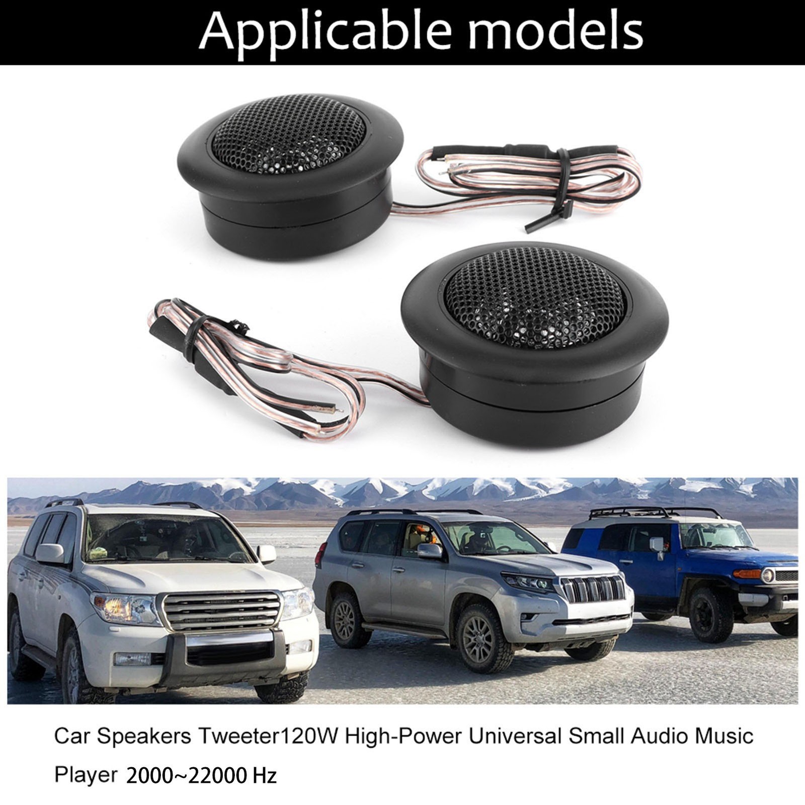 2Pcs 120W High‑Power Tweeter Speakers For Car Audio Recommended