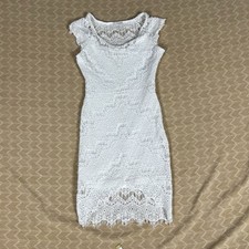 Ci Sono Womens Dress knit white ish Medium M party casual chic hipster