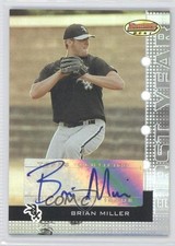 2005 Bowman's Best 690/974 Brian Miller #110 Auto 0b2
