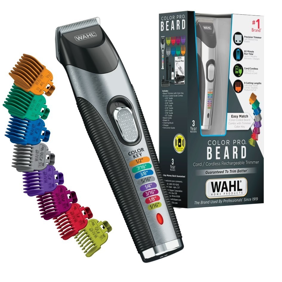 Wahl Color Pro Cord/Cordless Rechargeable Hair, Beard Trimmer for Men - 9891-100