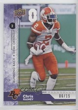 2018 Upper Deck CFL Purple 6/15 Chris Rainey #127 0ka5