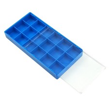 18 Grids Watch Repair Parts Storage Box Accessories Organizer with Dust Cover S