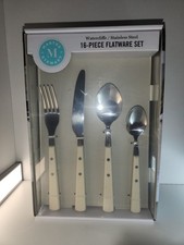 NEW Martha Stewart Watercliffe 16pc Stainless...