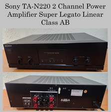 Sony TA-N220 2 Channel Power Amplifier Super Legato Linear Class AB Tested Works