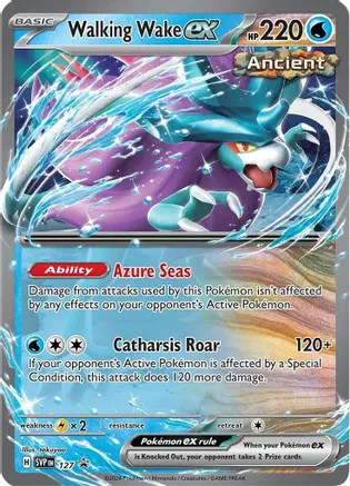 WALKING WAKE EX 127 PROMO SCARLET & VIOLET PROMO POKEMON NEAR MINT