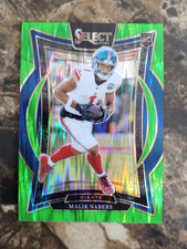 2024 Panini Select Malik Nabers Prizm Green Shock Concourse Rookie /599