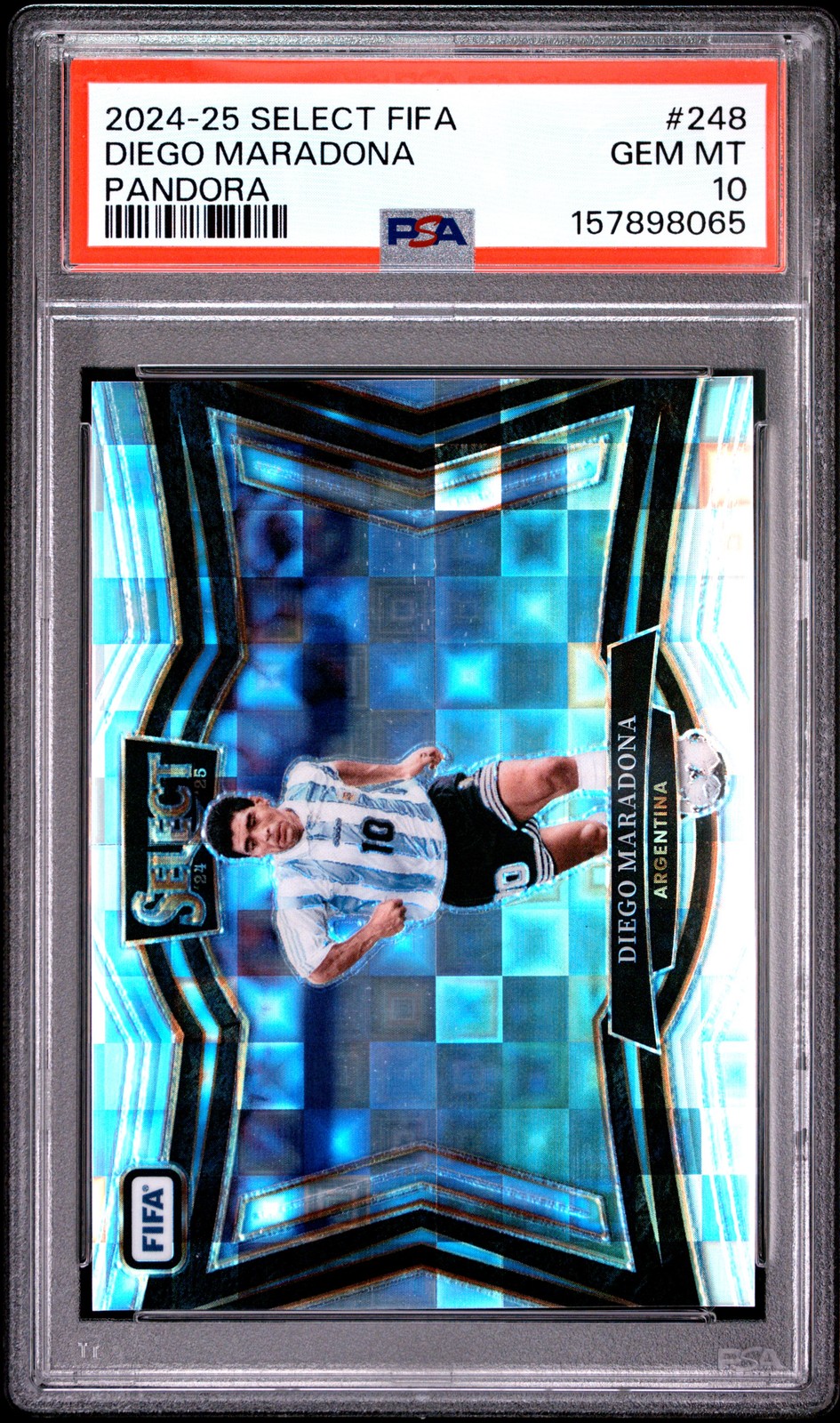 2024-25 PANINI SELECT FIFA PANDORA #248 DIEGO MARADONA PSA 10