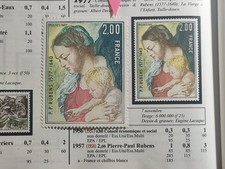 81 - Variété , Maury 1957a France et chiffres blancs cote 185€