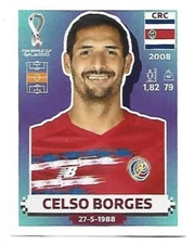 Celso Borges 2022 FIFA World Cup Sticker #CRC 12 Costa Rica
