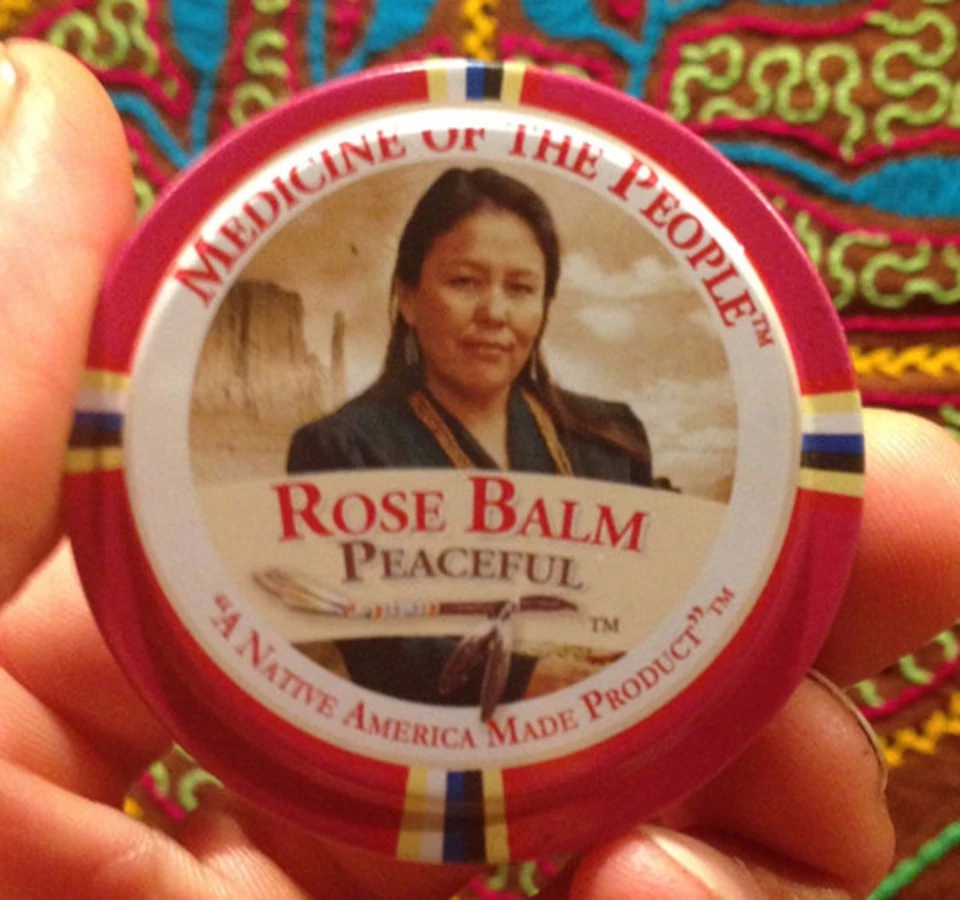 Navajo Medicine Of The People Rose Balm Peaceful 0.75 oz - Pow Wow - Newest Exp.