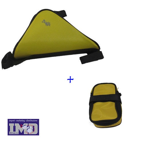 Borsa a triangolo porta oggetti da telaio + Borsetta sottosella per camera  bici | eBay