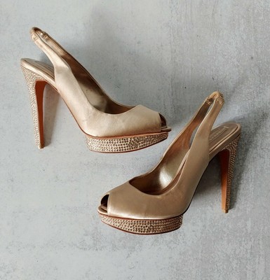 quassin embellished slingback pumps