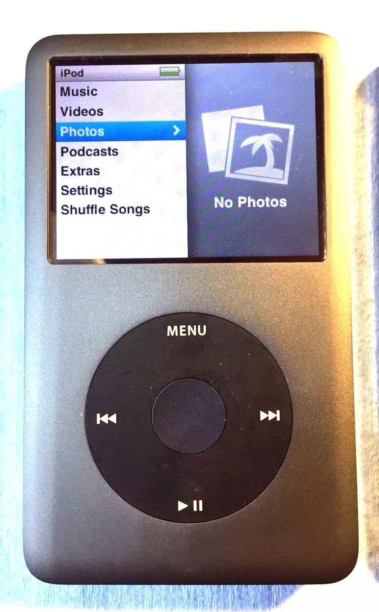 Apple IPOD CLASSIC 7th Generation 160GB (MC297ll/a) MP3 Grey - MINT Condition